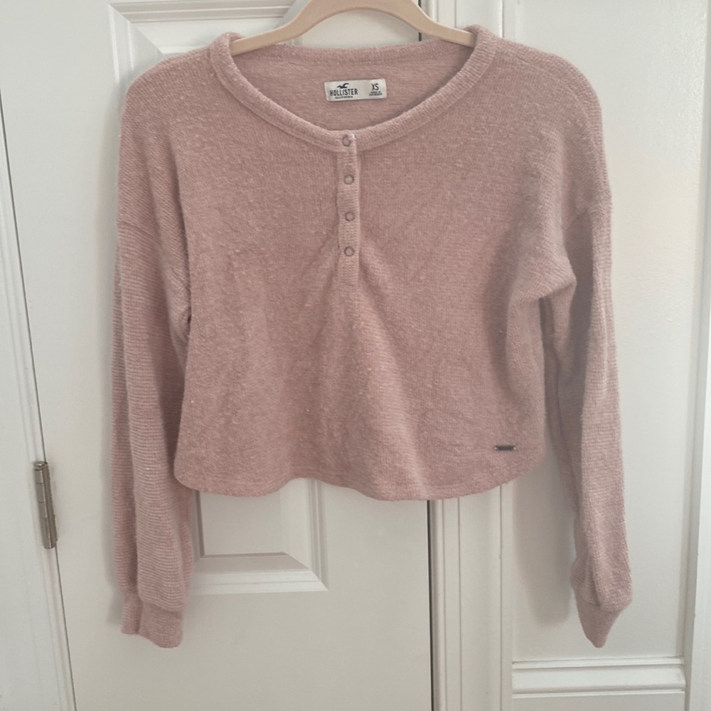 Hollister long sleeve crop-top, Size XS